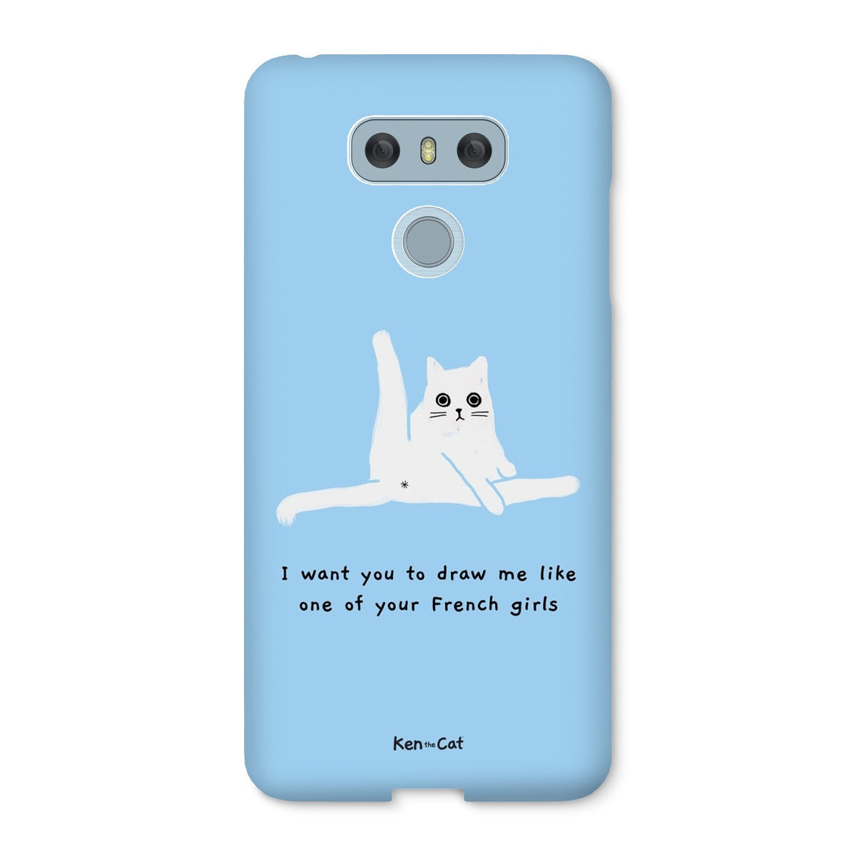 Draw Me Like Your French Girls - Blue Phone Case