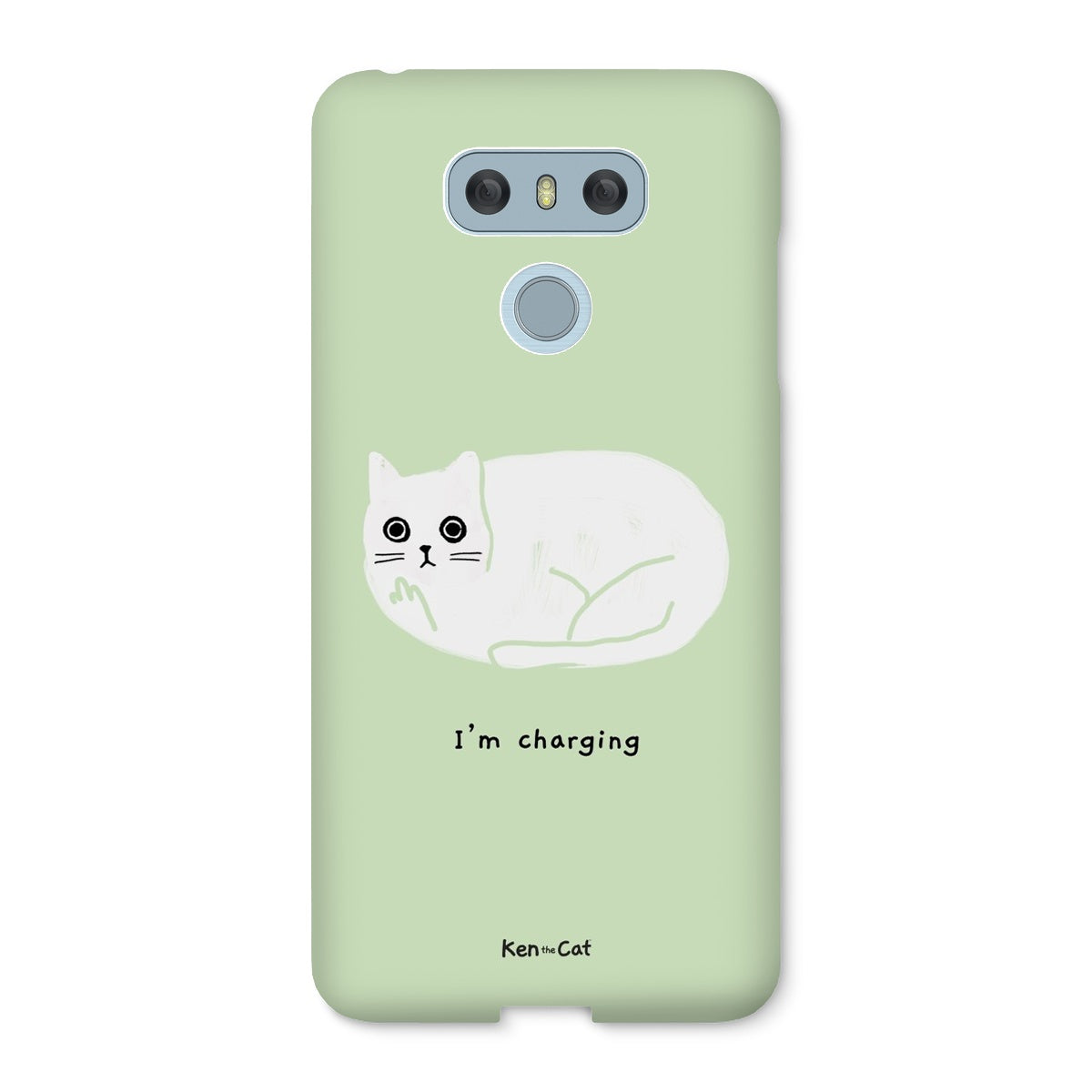 I'm Charging - Green Phone Case