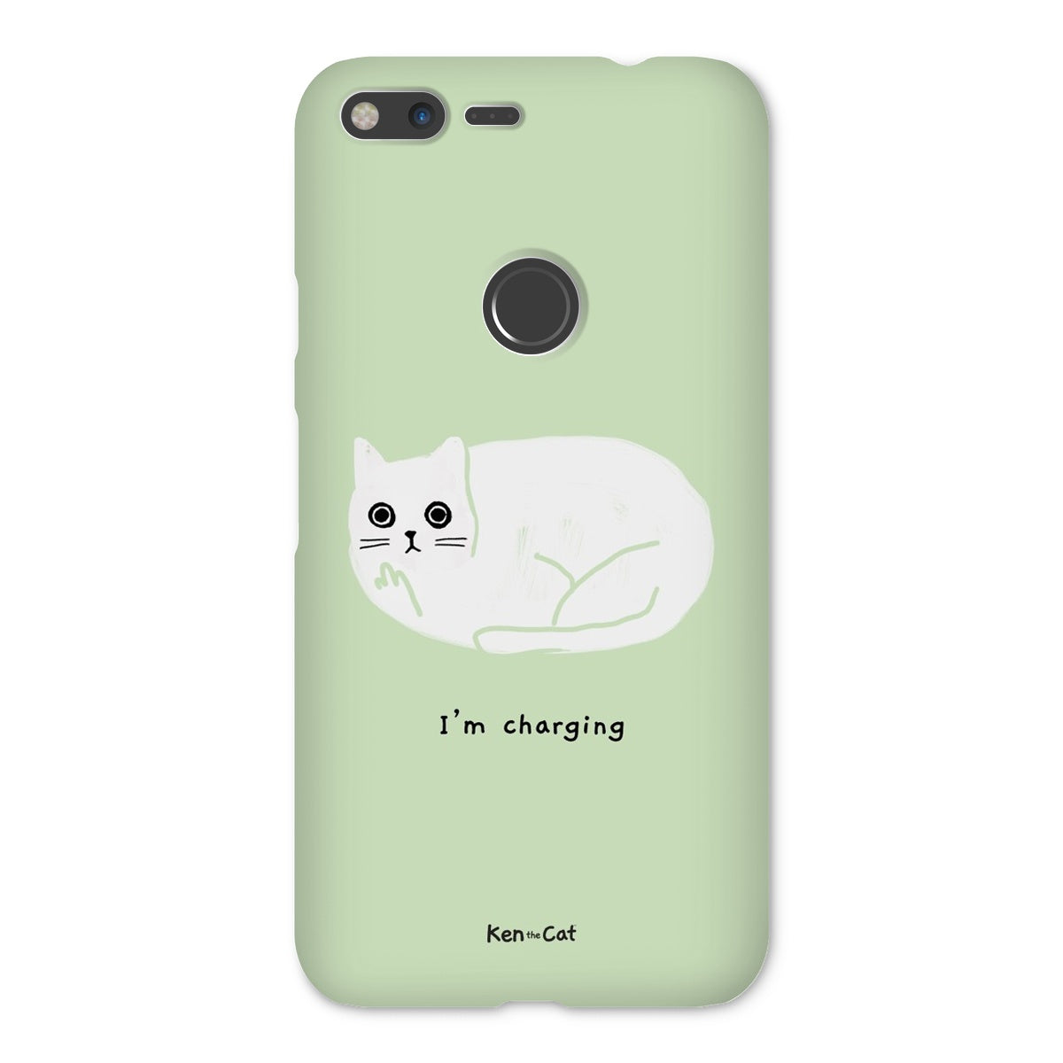 I'm Charging - Green Phone Case