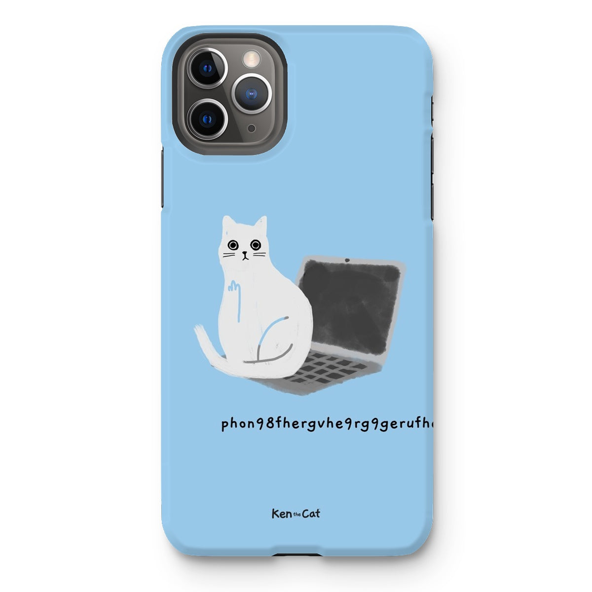 Laptop - Blue Phone Case