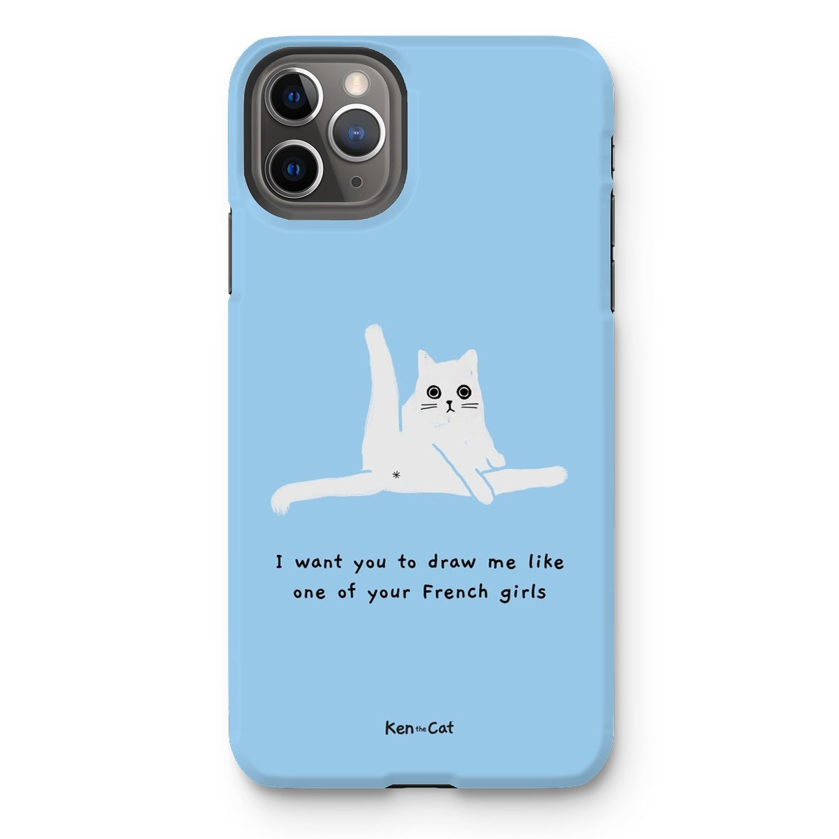Draw Me Like Your French Girls - Blue Phone Case