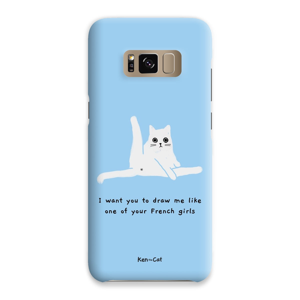 Draw Me Like Your French Girls - Blue Phone Case