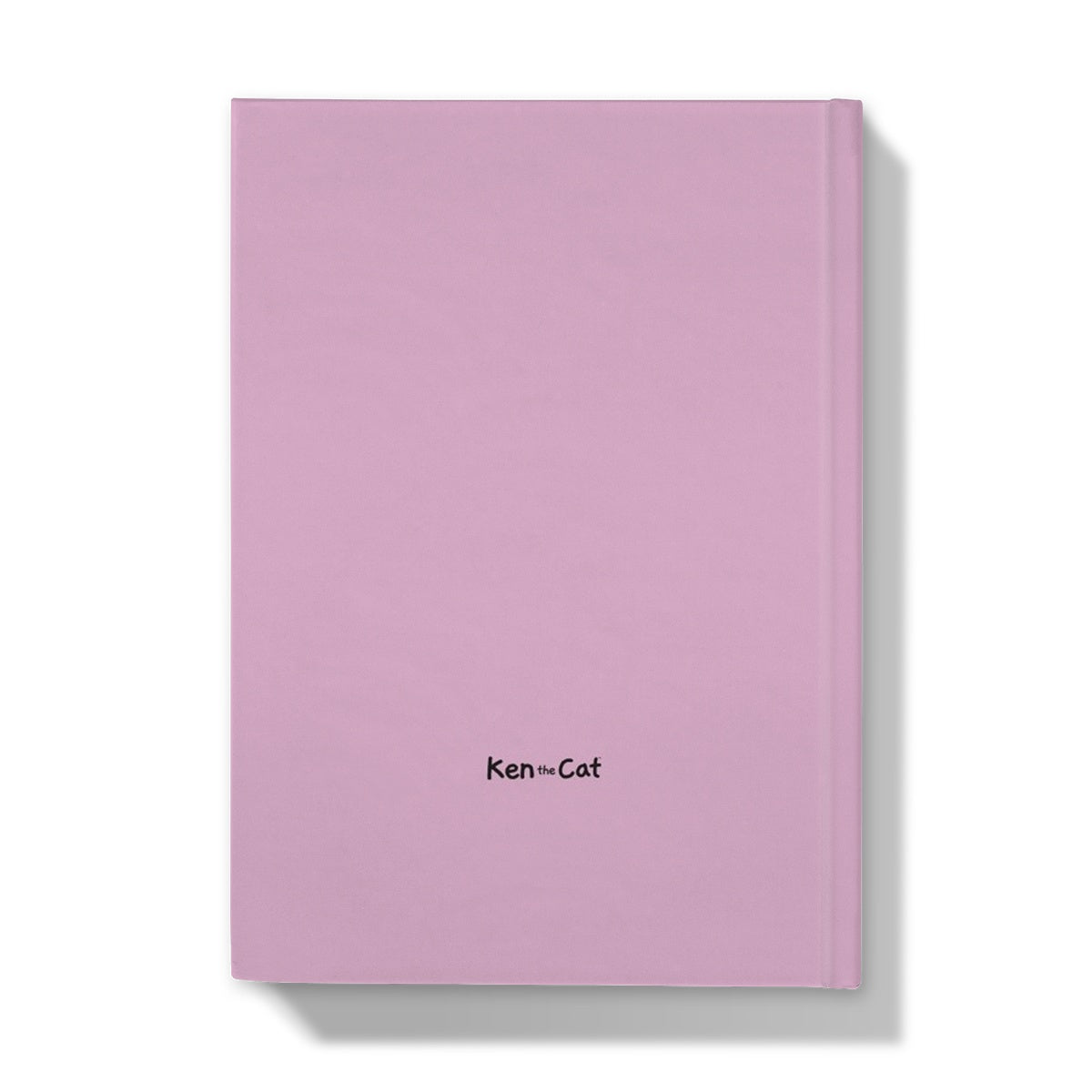 Ken the Cat I want you to draw me like one of your french girls pink A5 hardback journal back cover with Ken the Cat logo