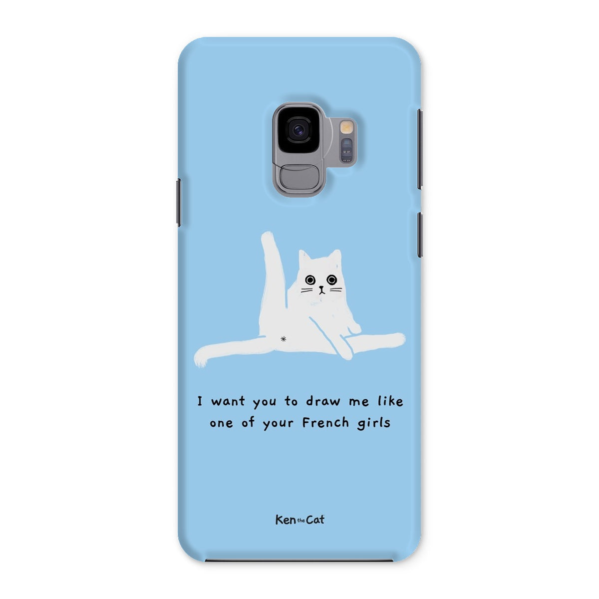 Draw Me Like Your French Girls - Blue Phone Case