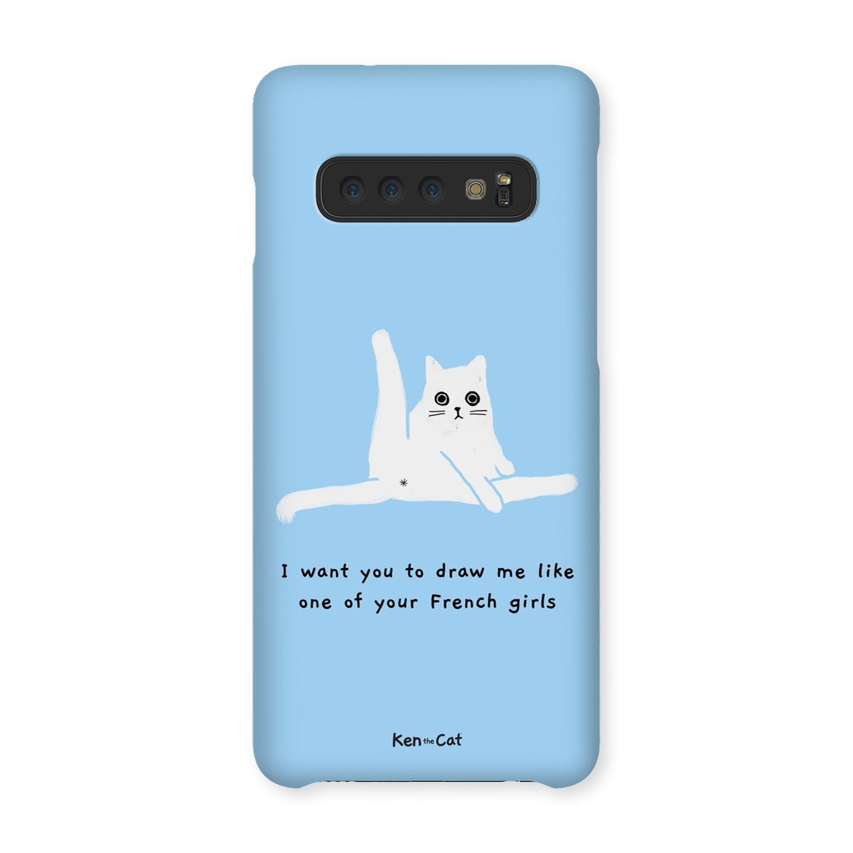 Draw Me Like Your French Girls - Blue Phone Case