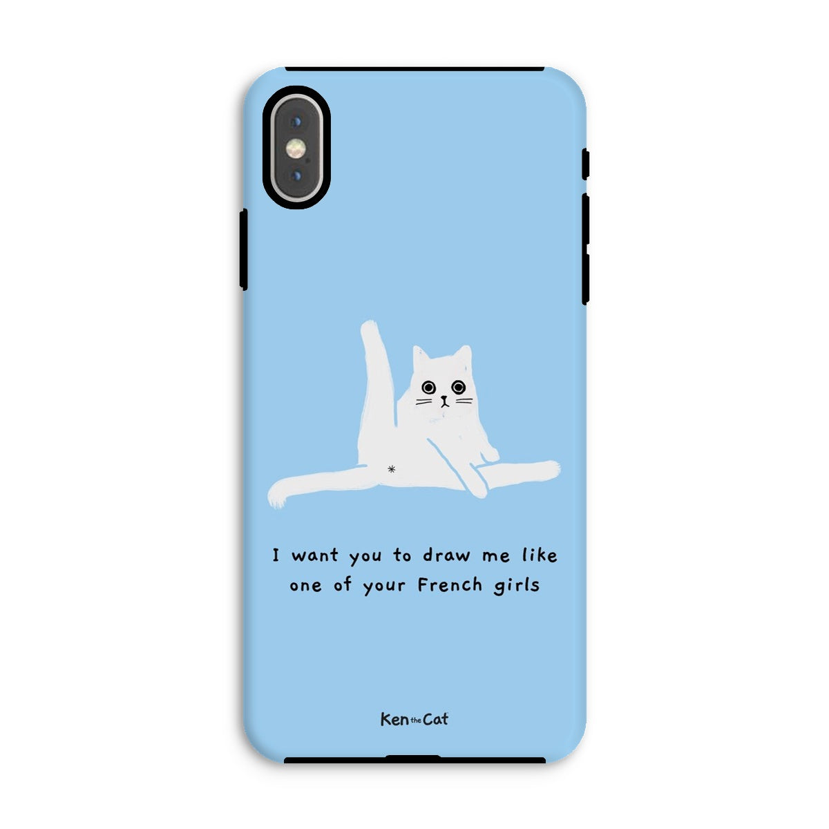 Draw Me Like Your French Girls - Blue Phone Case