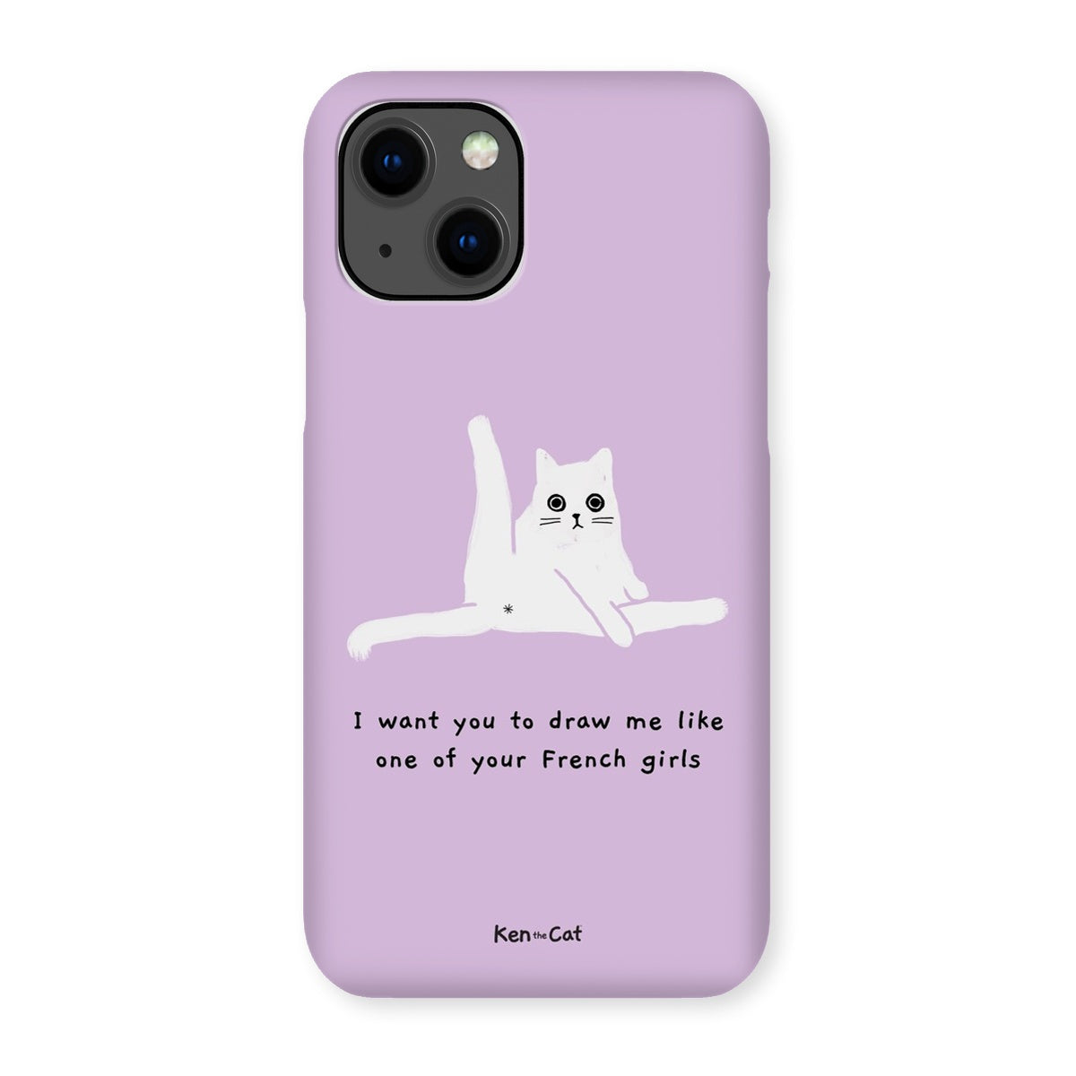 Draw Me Like Your French Girls - Purple Phone Case