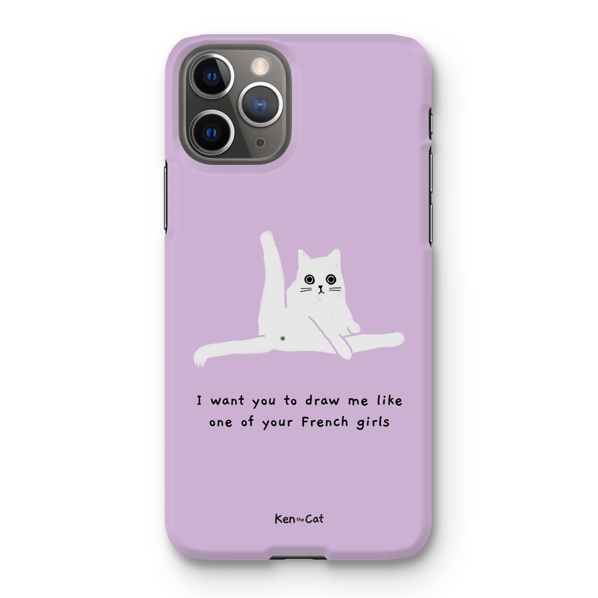 Draw Me Like Your French Girls - Purple Phone Case