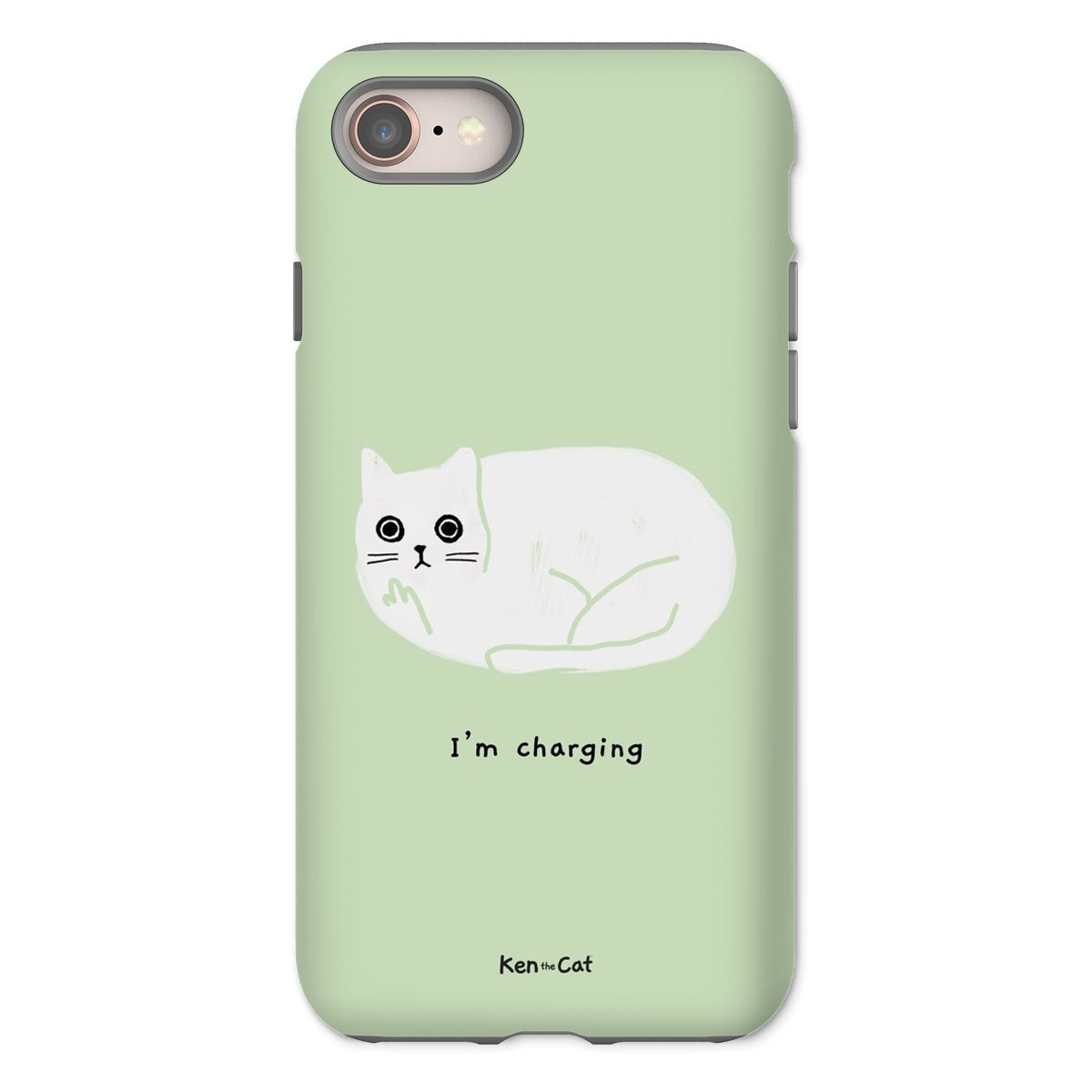 I'm Charging - Green Phone Case