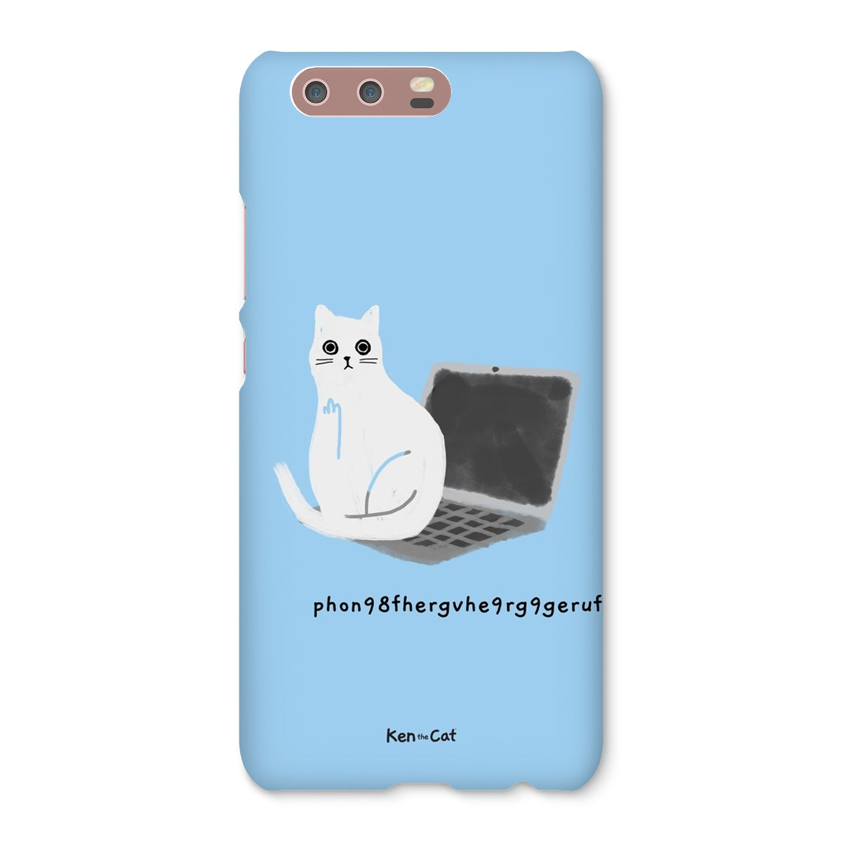 Laptop - Blue Phone Case