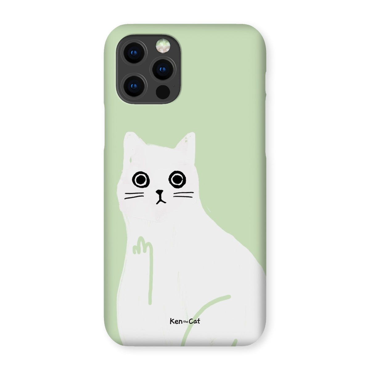 Middle Finger - Green Phone Case