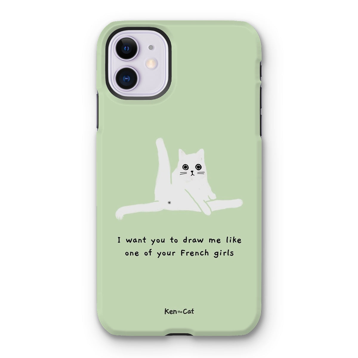 Draw Me Like Your French Girls - Green Phone Case