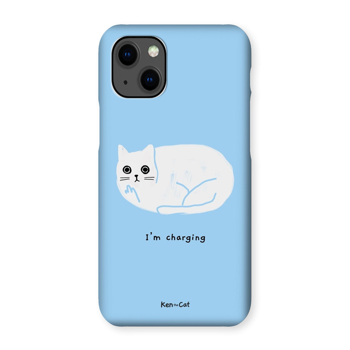 I'm Charging - Blue Phone Case