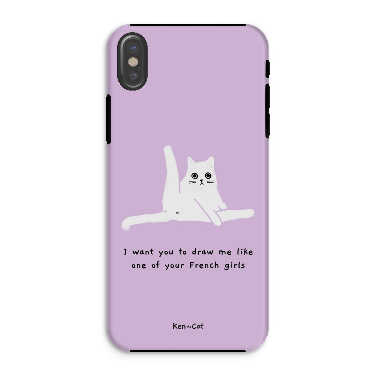 Ken The Cat Custom Purple Phone Case Draw Me Like Your French Girls