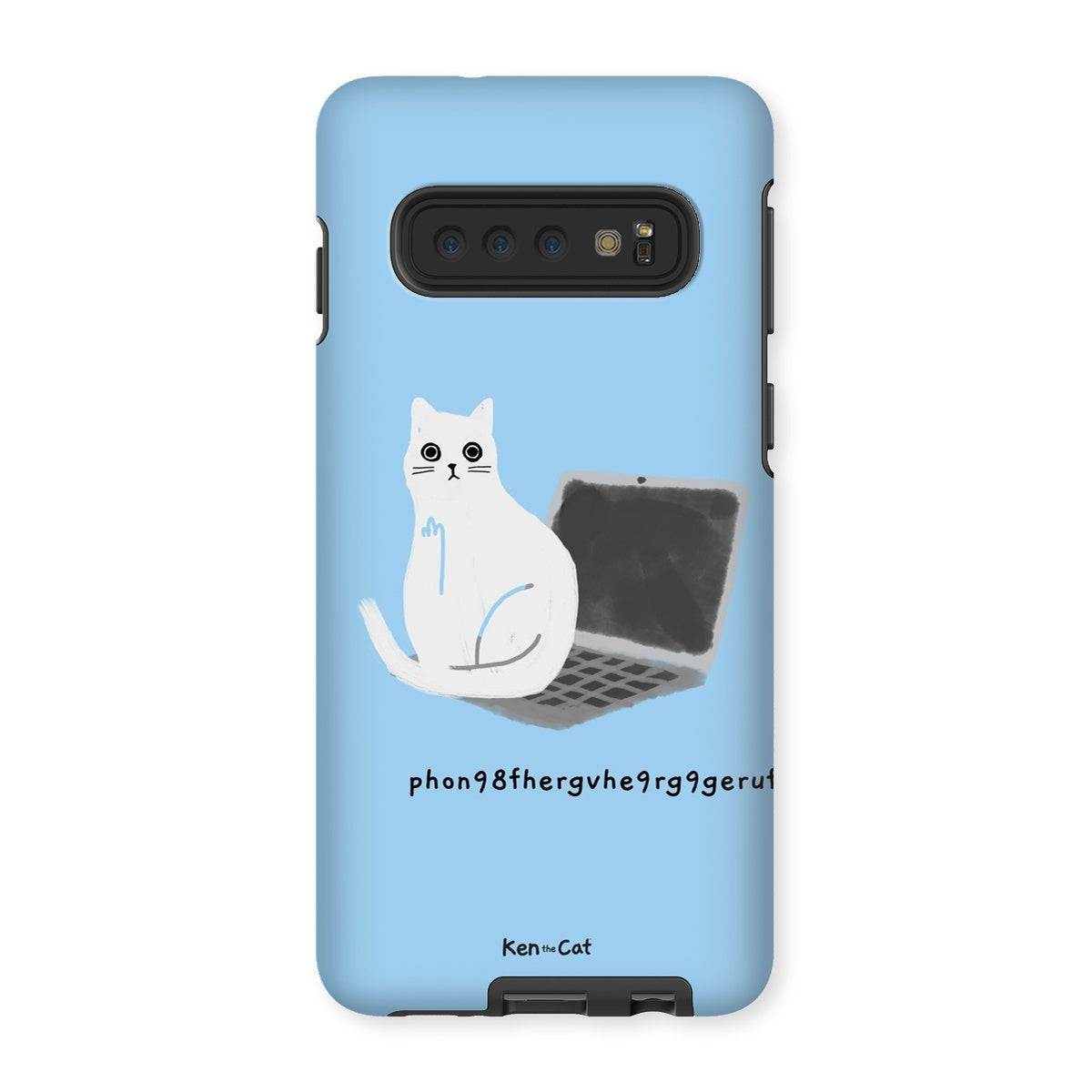 Laptop - Blue Phone Case