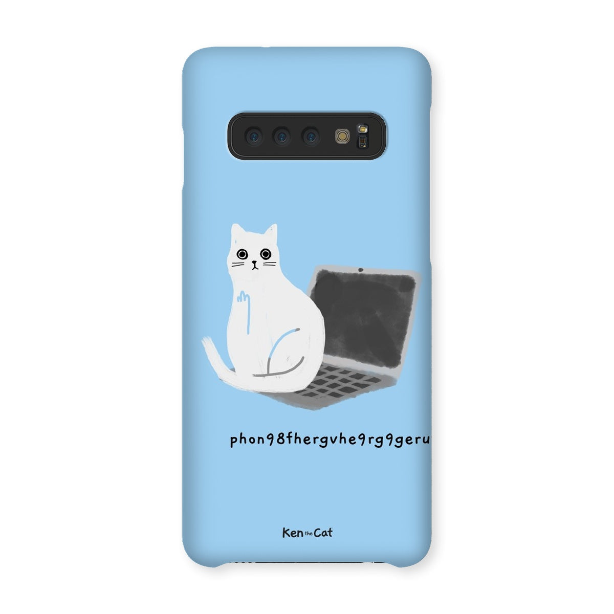 Laptop - Blue Phone Case