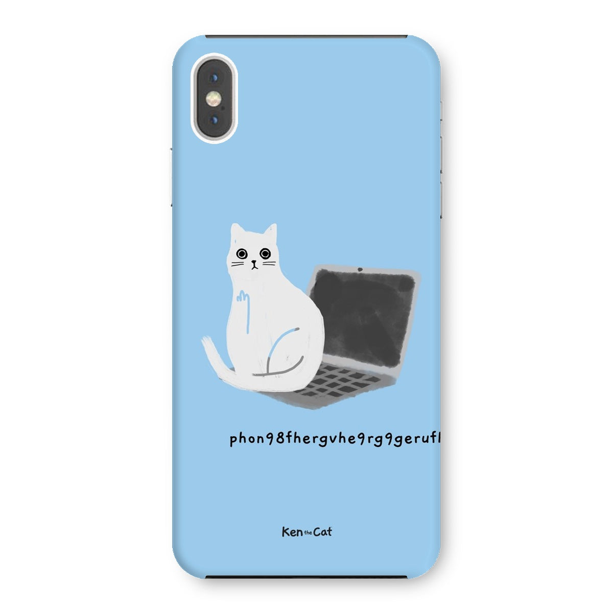 Laptop - Blue Phone Case