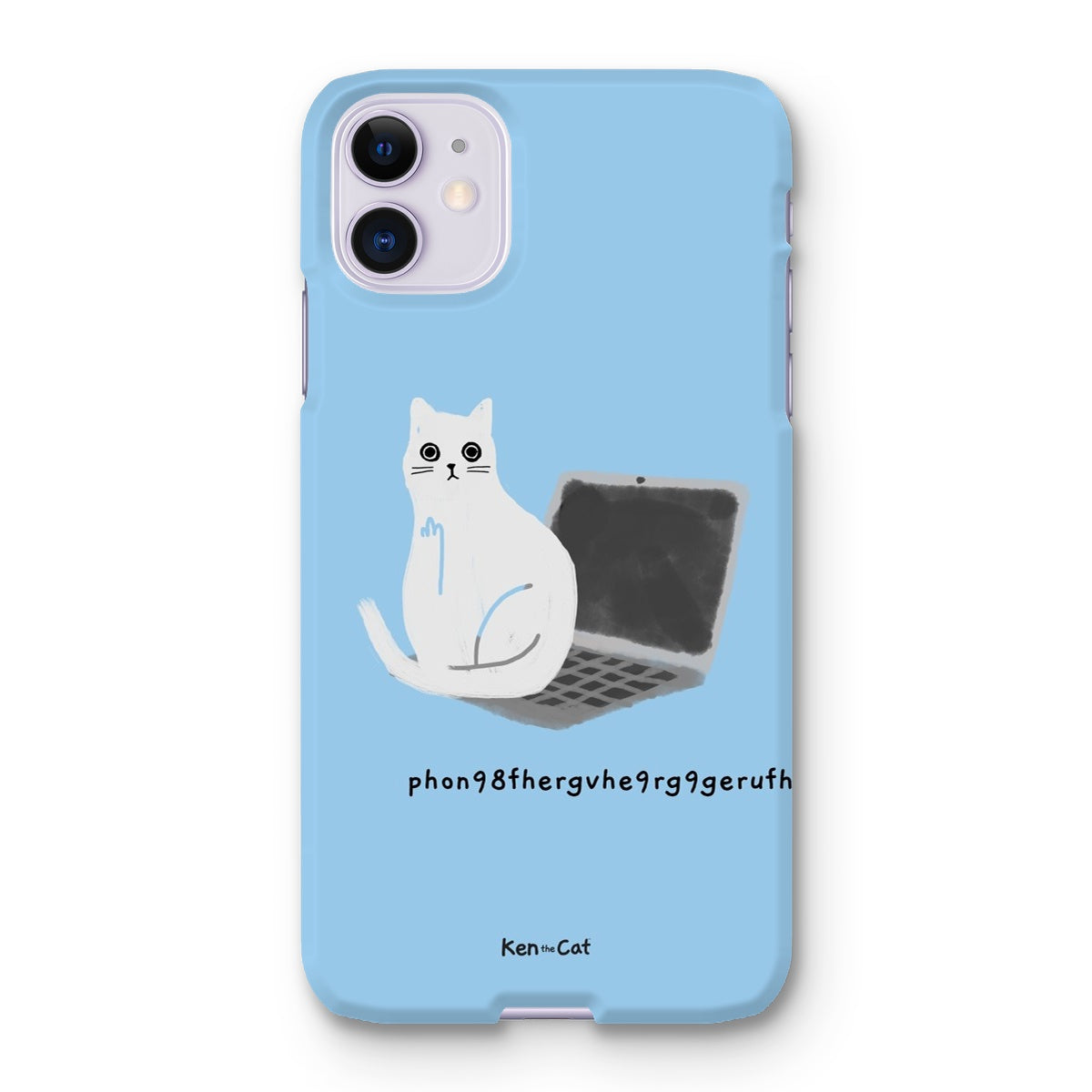 Laptop - Blue Phone Case