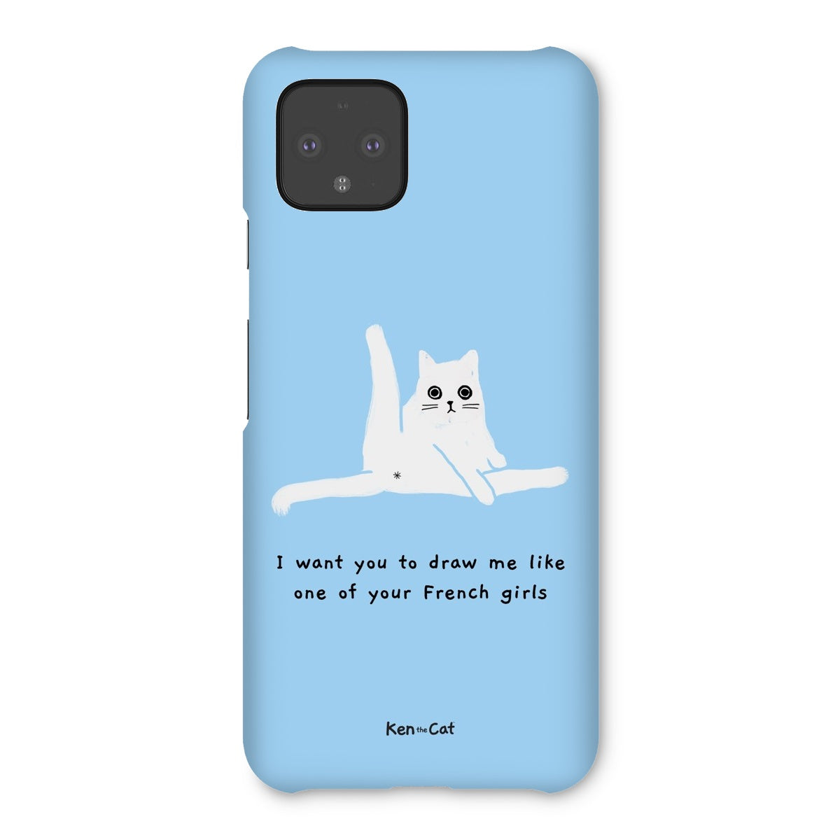 Draw Me Like Your French Girls - Blue Phone Case