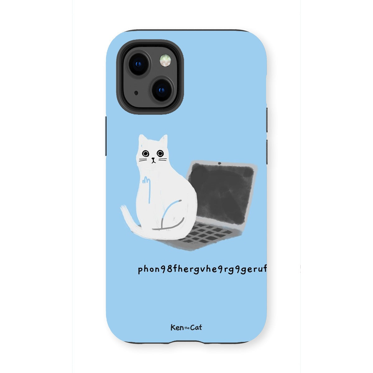 Laptop - Blue Phone Case