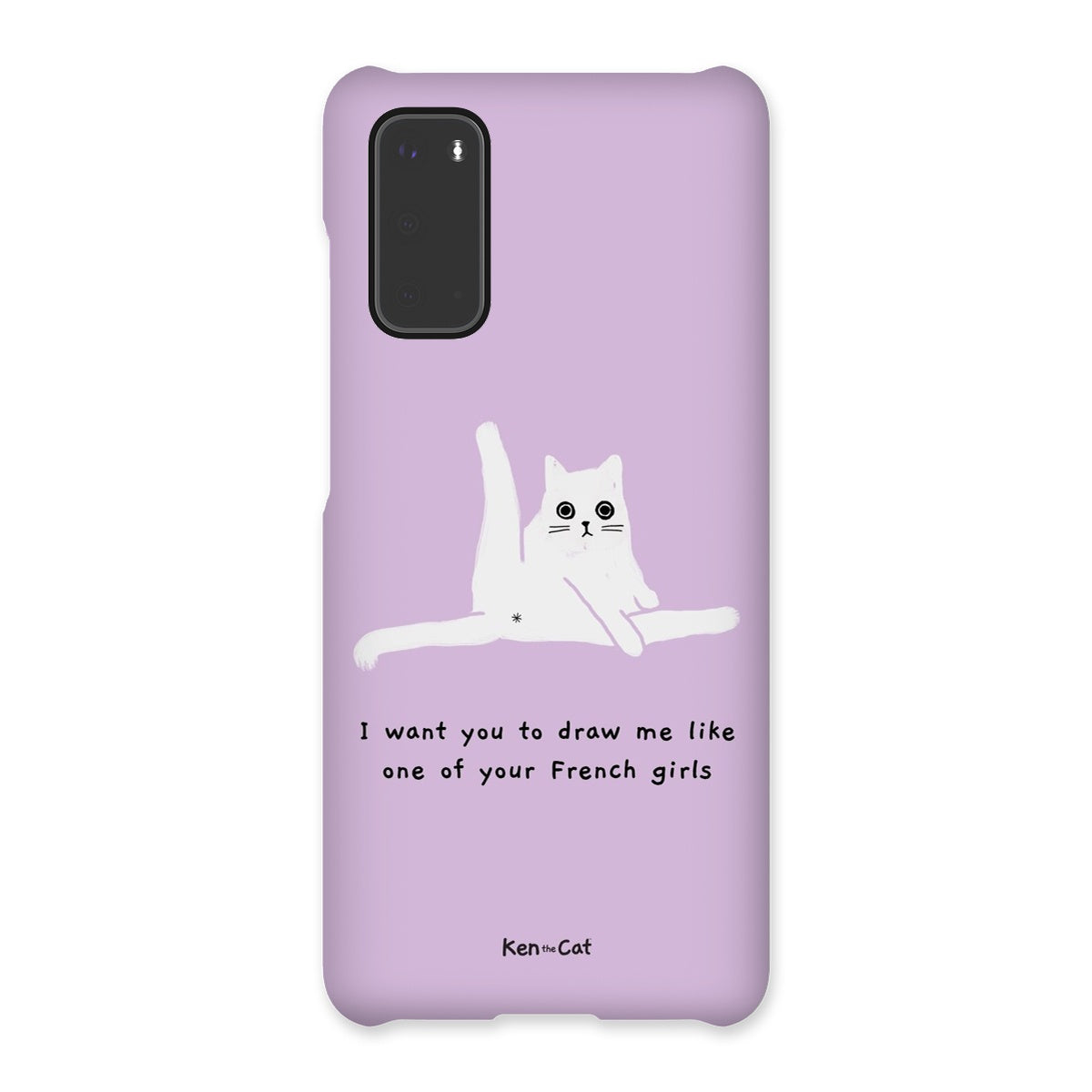 Draw Me Like Your French Girls - Purple Phone Case