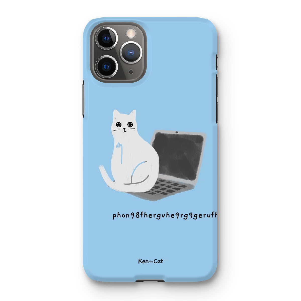 Laptop - Blue Phone Case