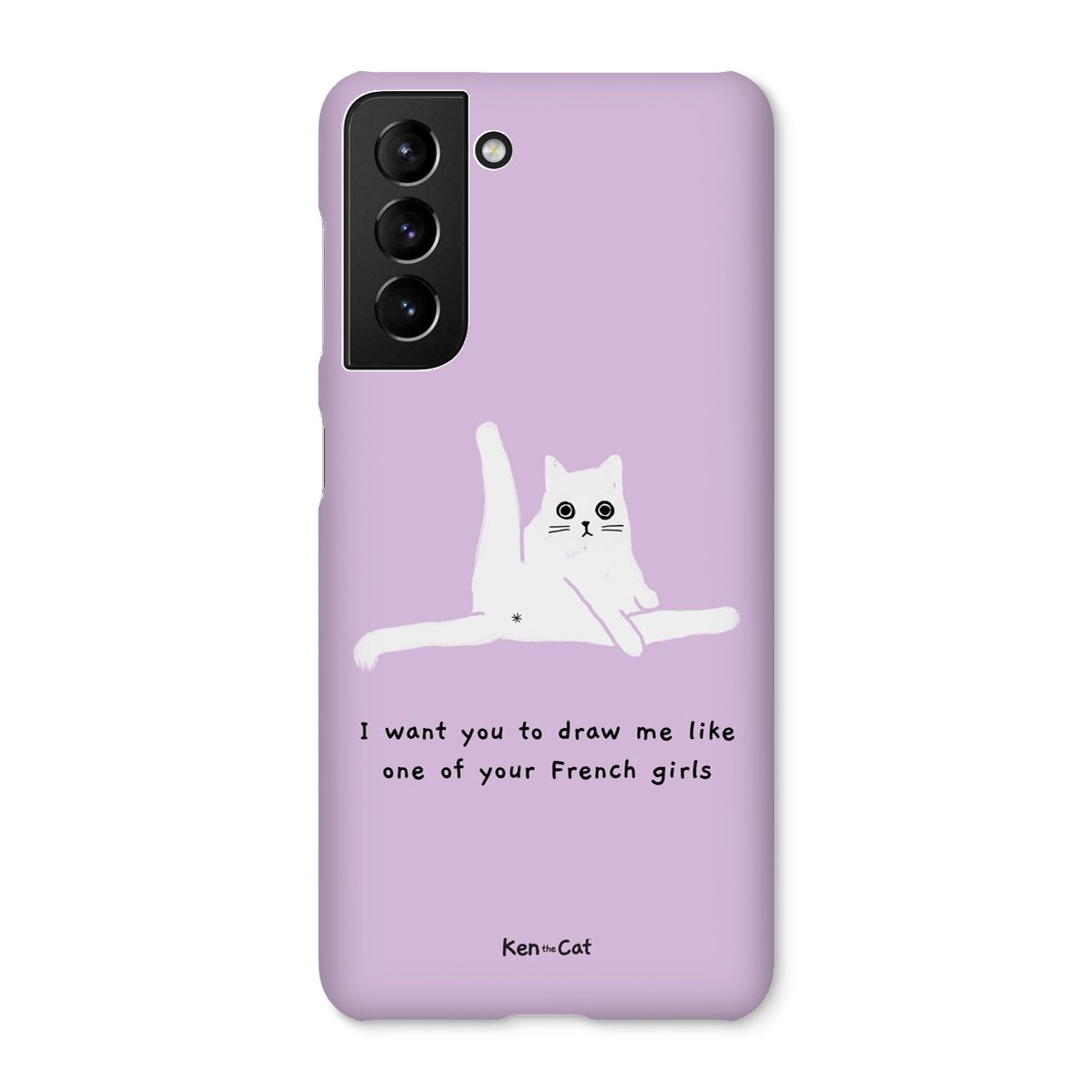 Draw Me Like Your French Girls - Purple Phone Case