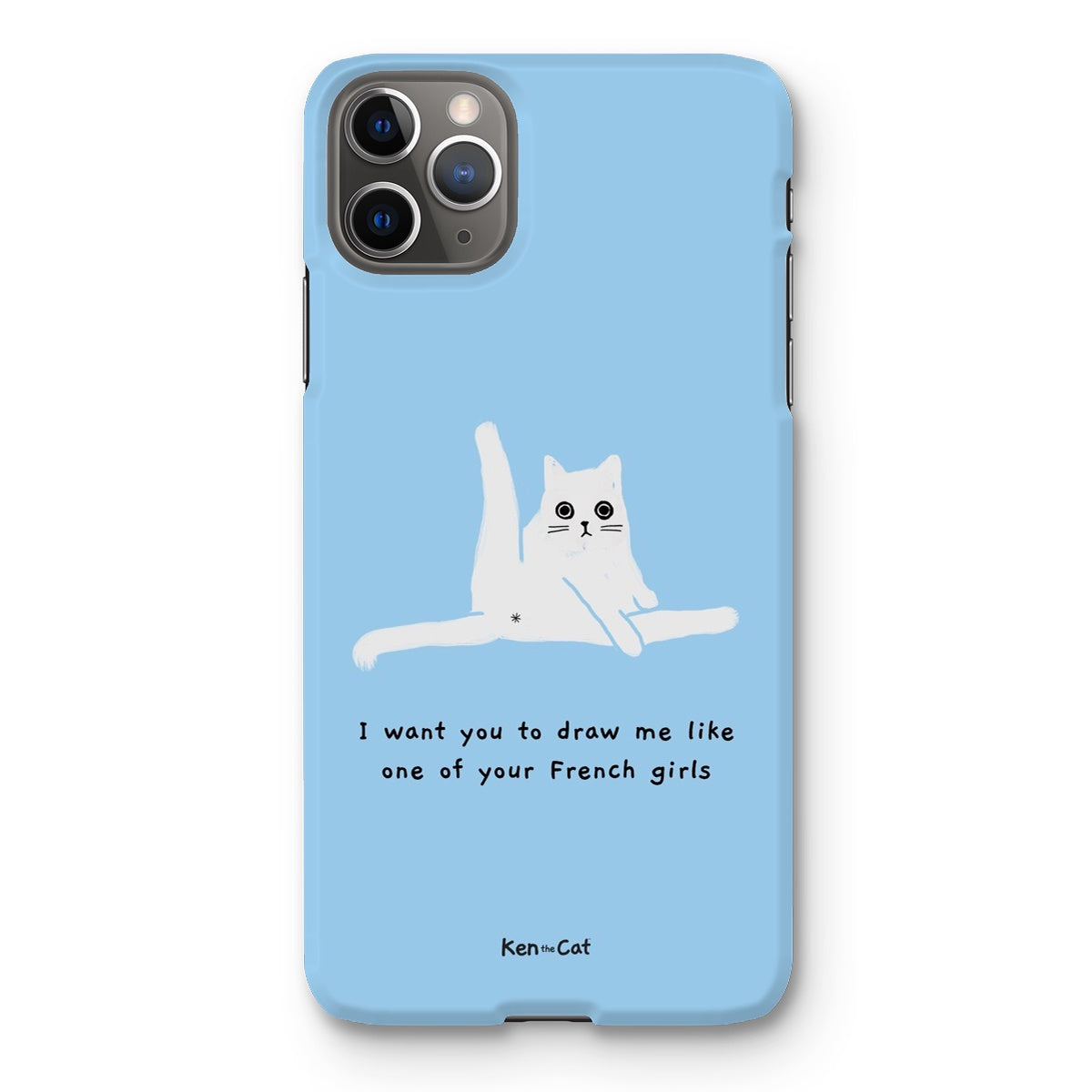 Draw Me Like Your French Girls - Blue Phone Case