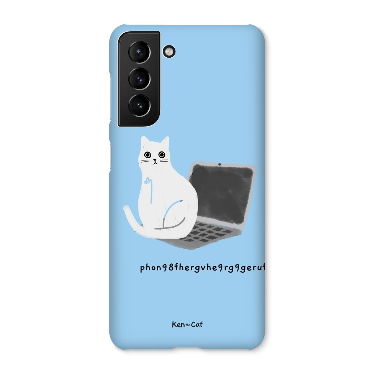 Laptop - Blue Phone Case
