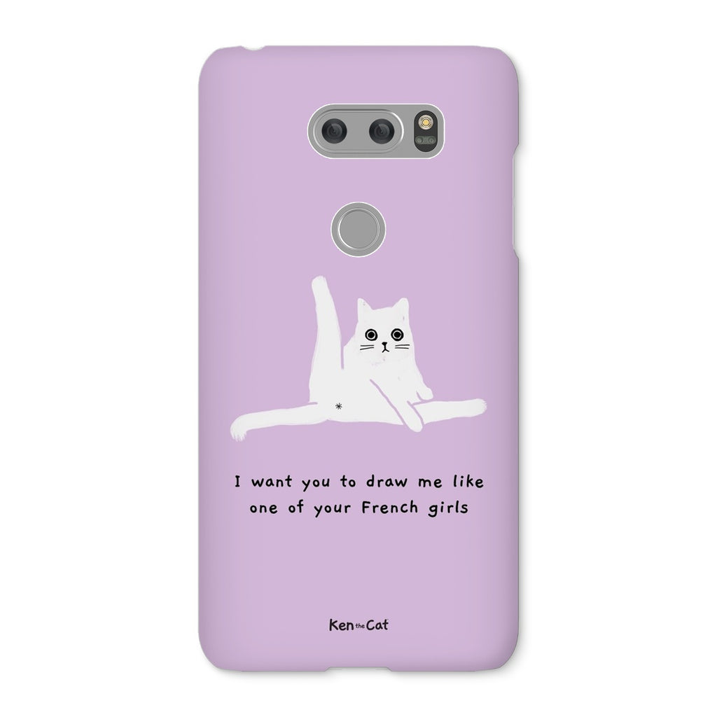 Draw Me Like Your French Girls - Purple Phone Case