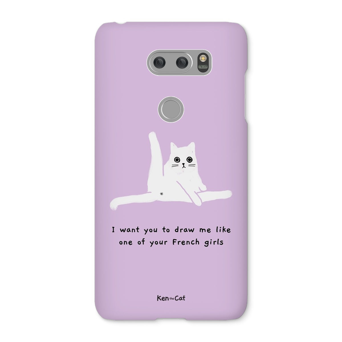 Draw Me Like Your French Girls - Purple Phone Case