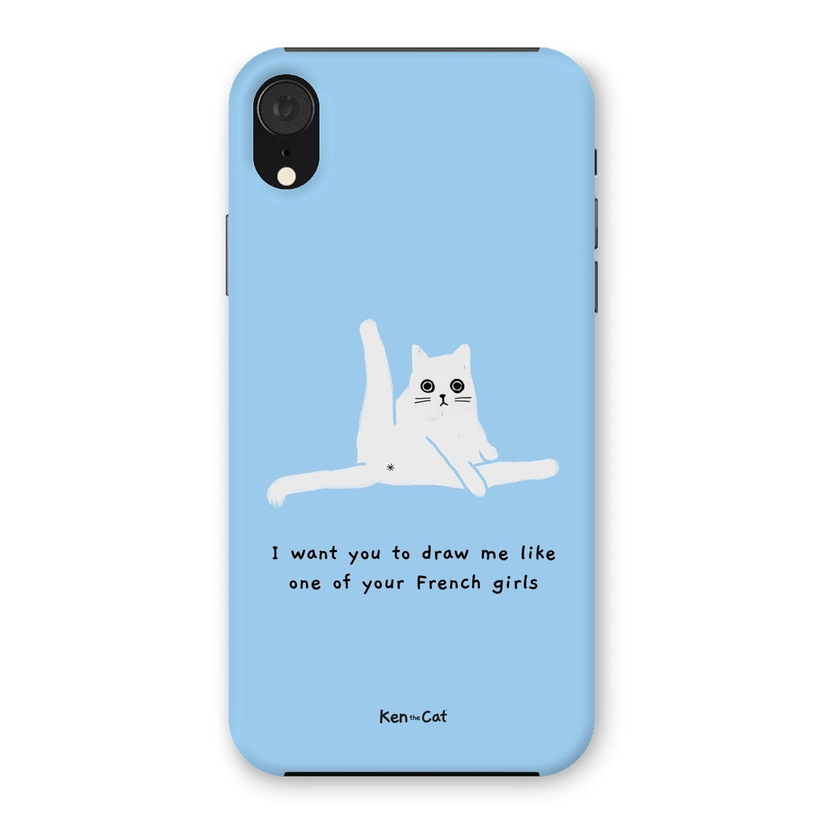 Draw Me Like Your French Girls - Blue Phone Case