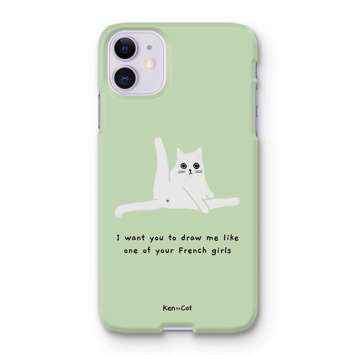 Draw Me Like Your French Girls - Green Phone Case