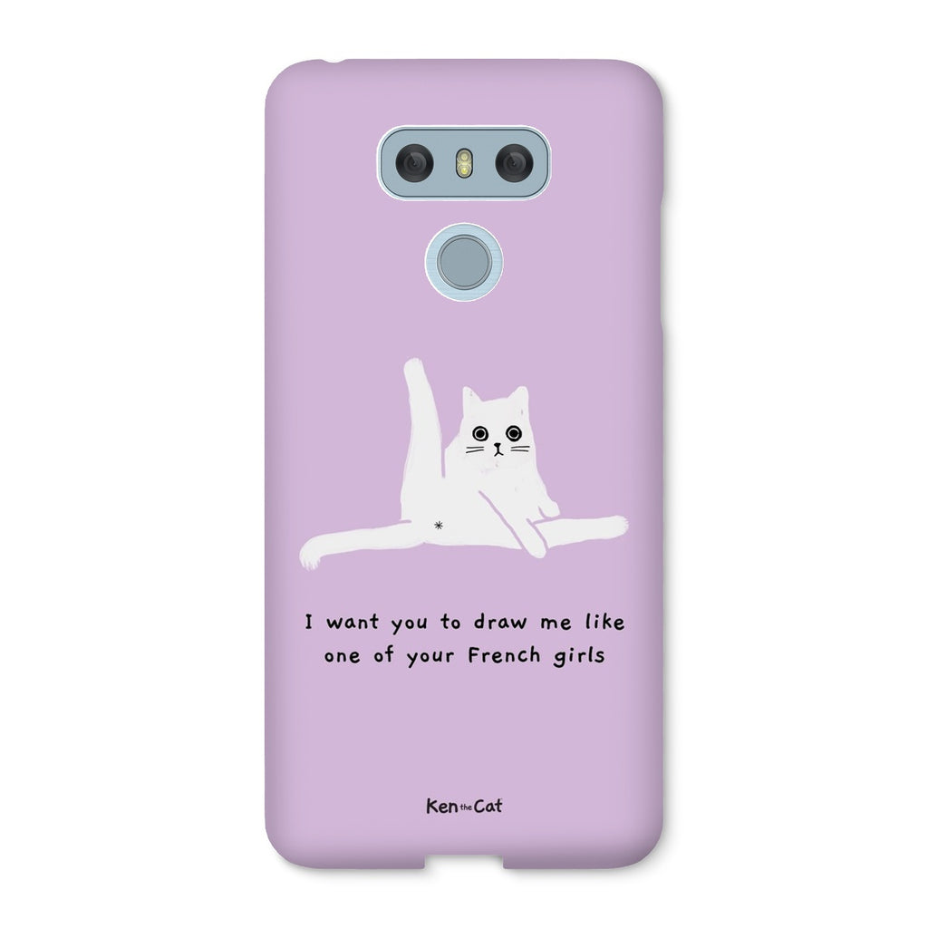 Draw Me Like Your French Girls - Purple Phone Case