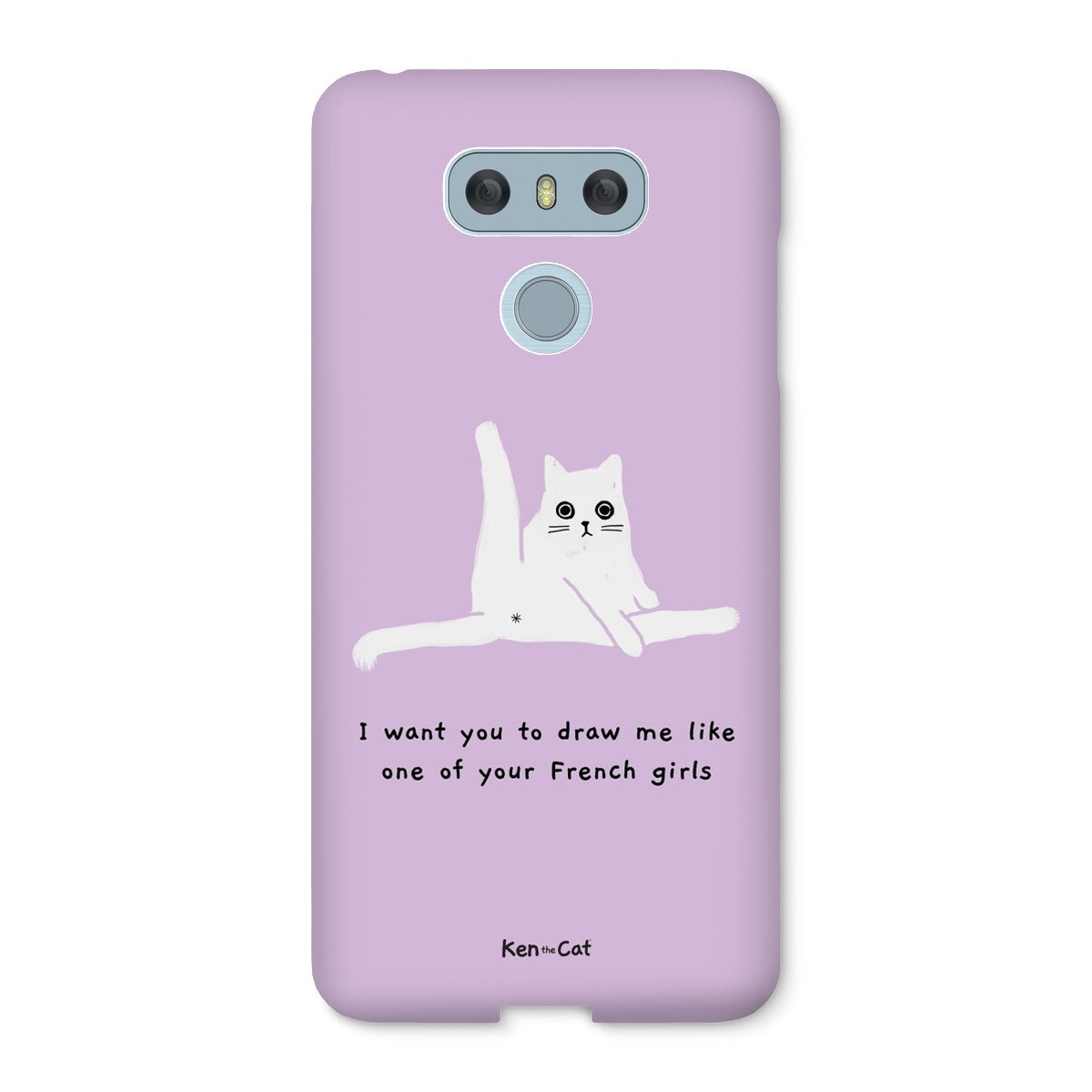 Draw Me Like Your French Girls - Purple Phone Case