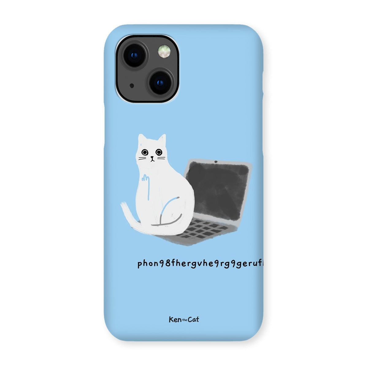Laptop - Blue Phone Case