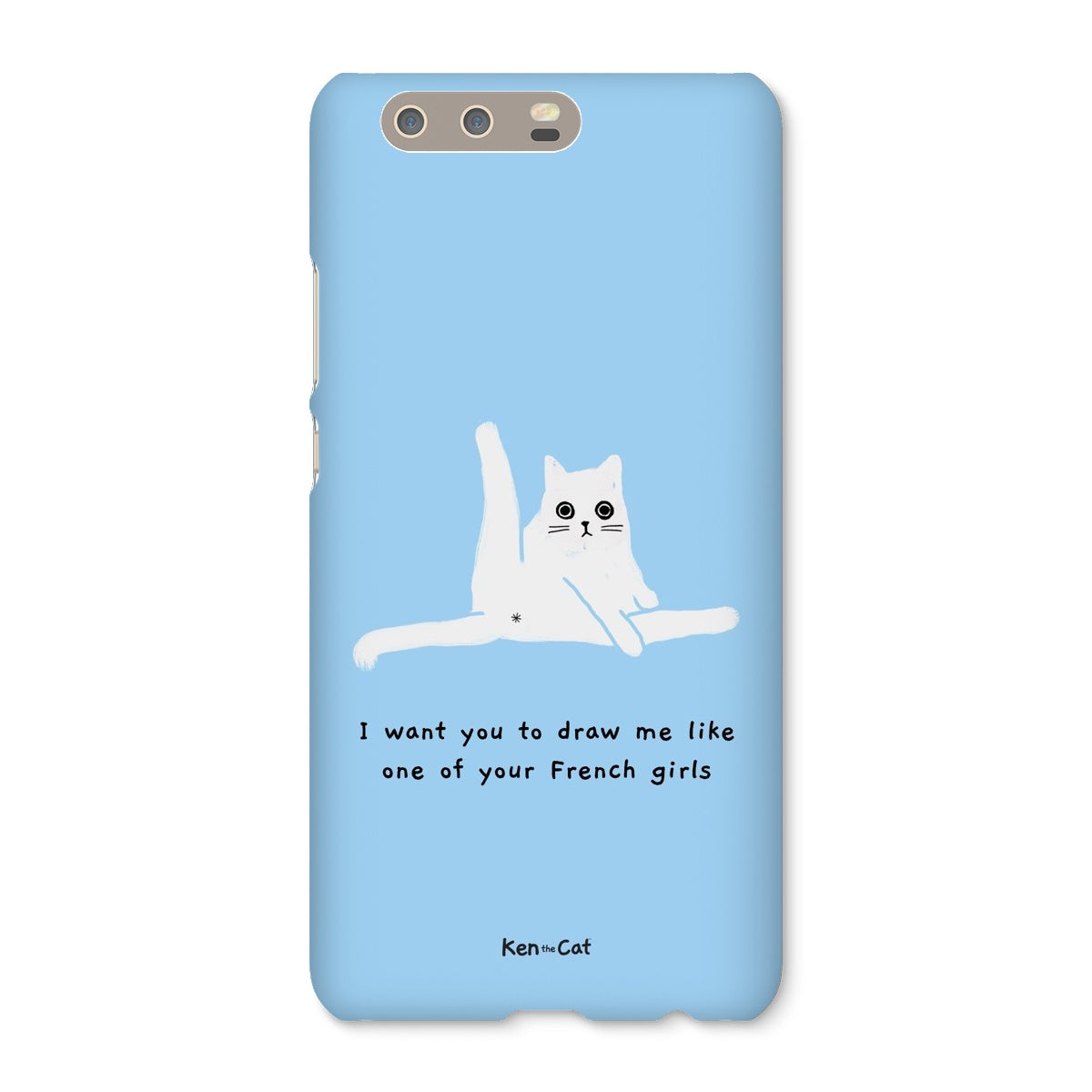 Draw Me Like Your French Girls - Blue Phone Case