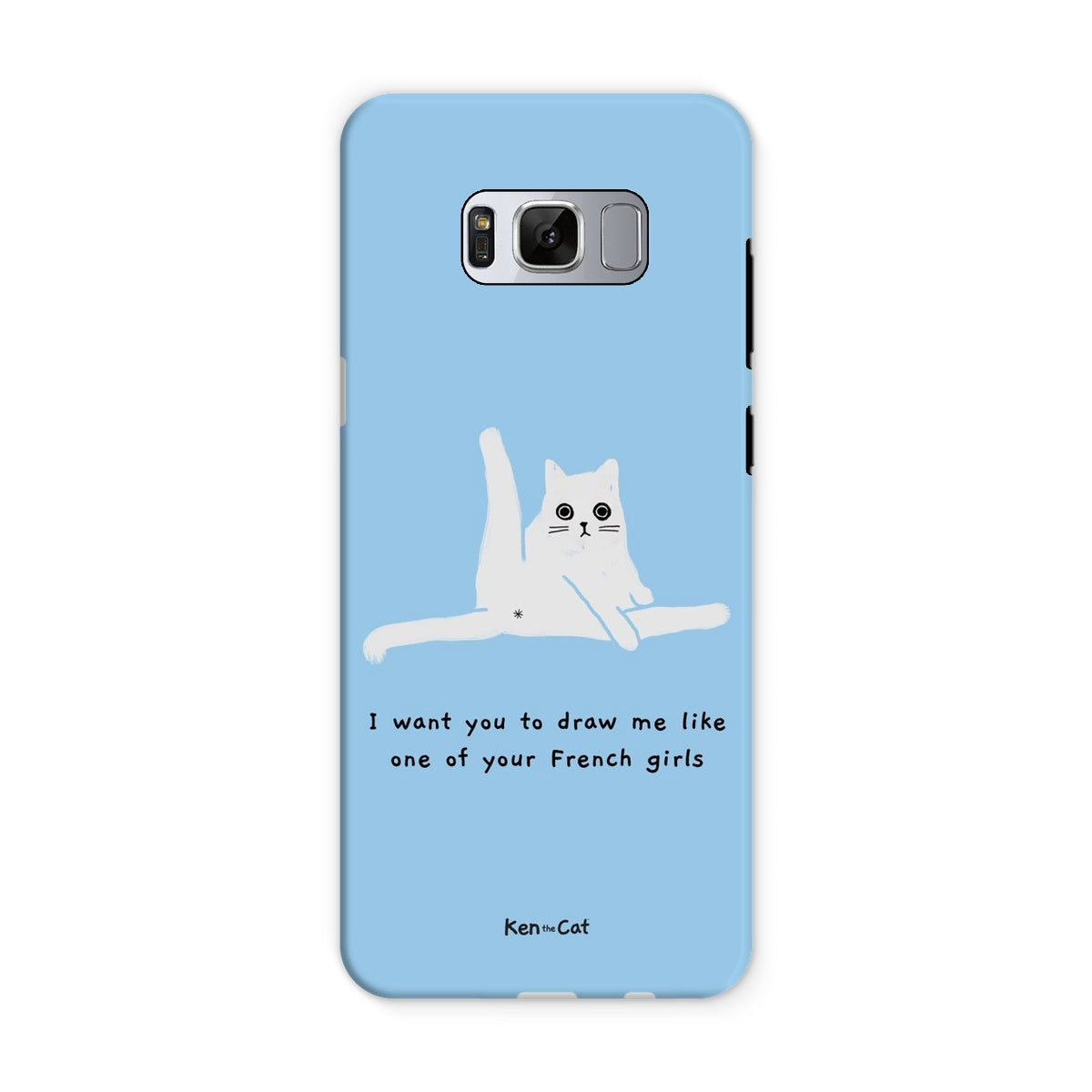 Draw Me Like Your French Girls - Blue Phone Case