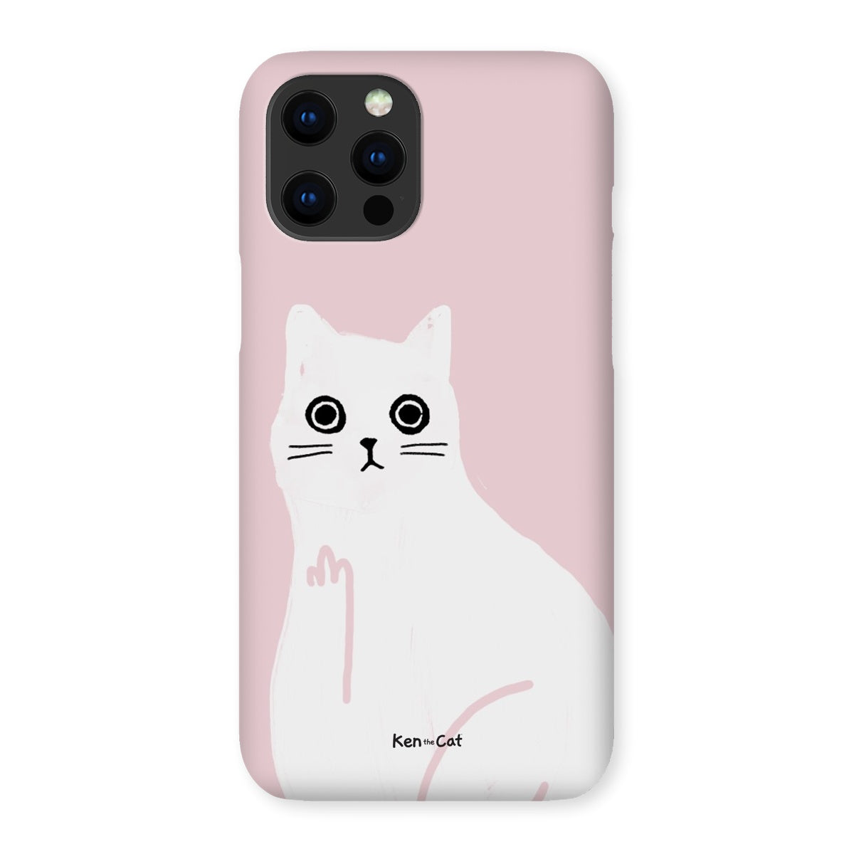 Middle Finger - Pink Phone Case