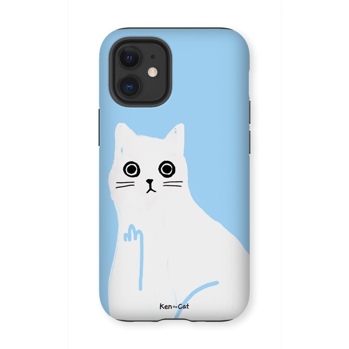 Middle Finger - Blue Phone Case
