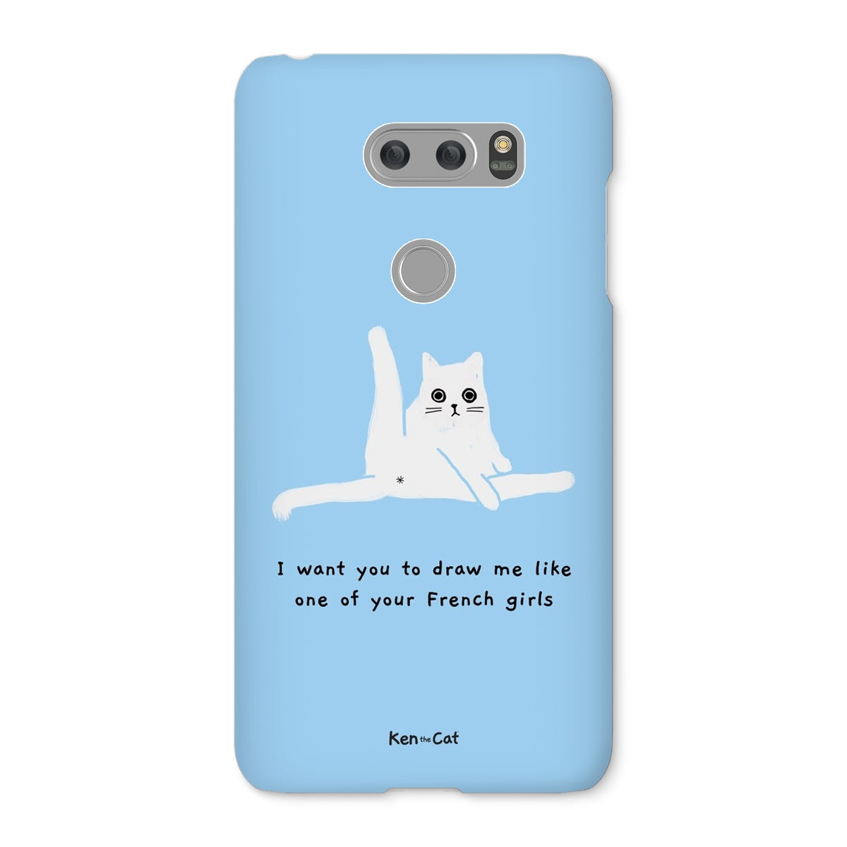 Draw Me Like Your French Girls - Blue Phone Case