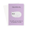 You May Stroke Me for Precisely 2 Minutes | Mother&#39;s Day Card