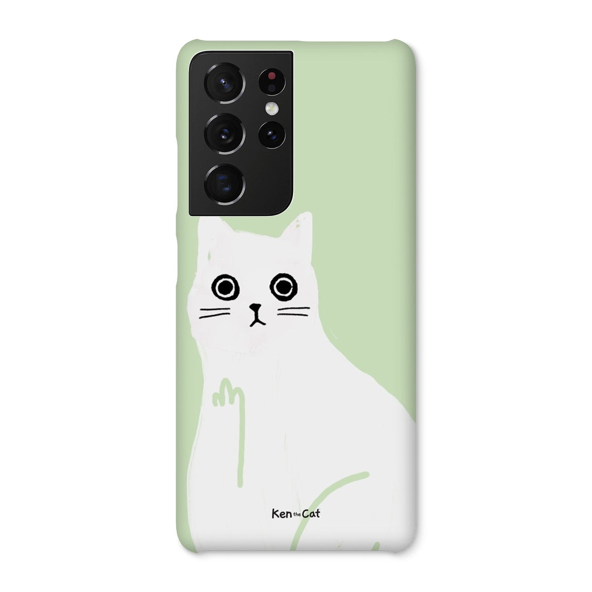 Middle Finger - Green Phone Case