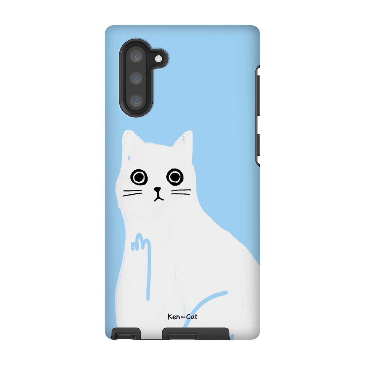Middle Finger - Blue Phone Case