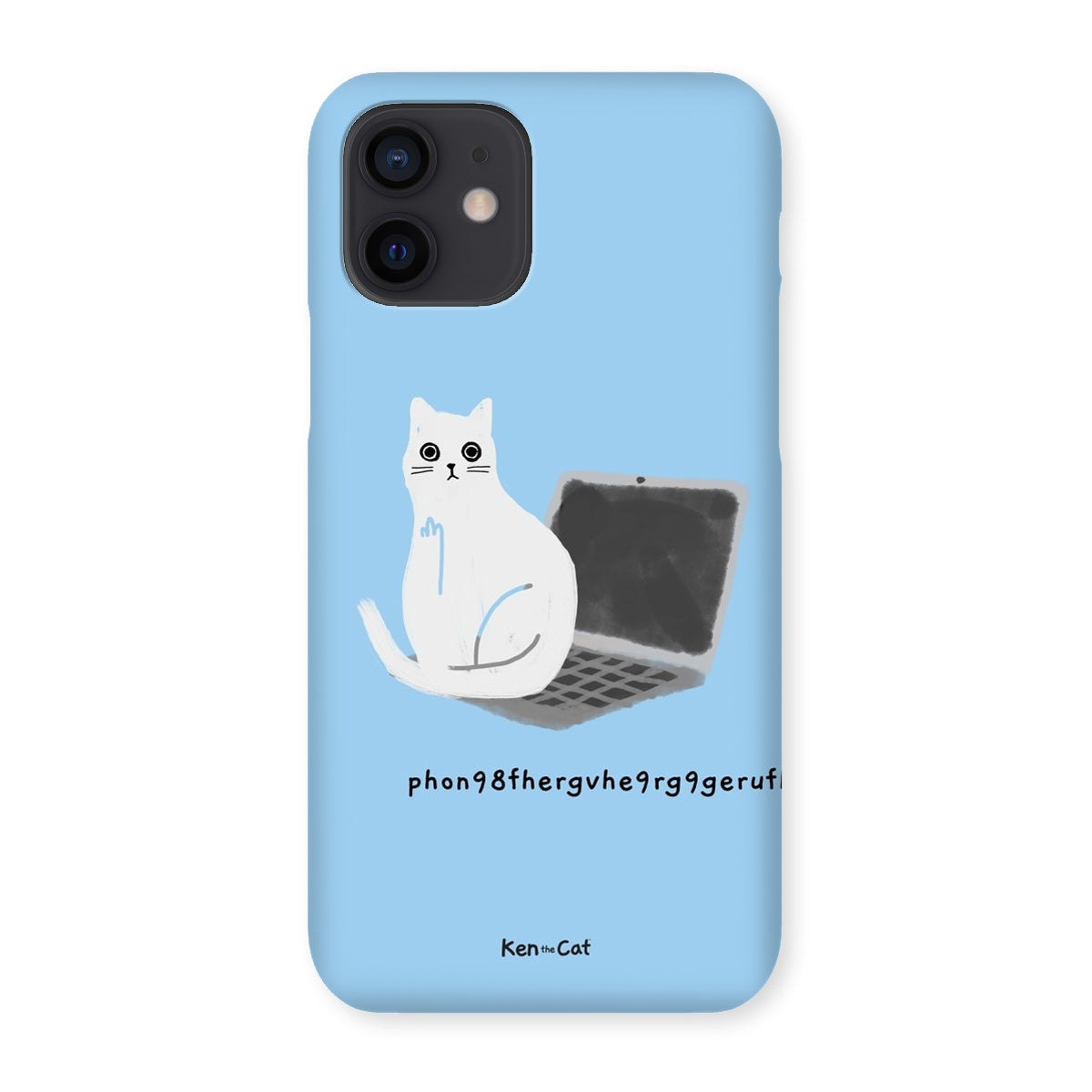 Laptop - Blue Phone Case