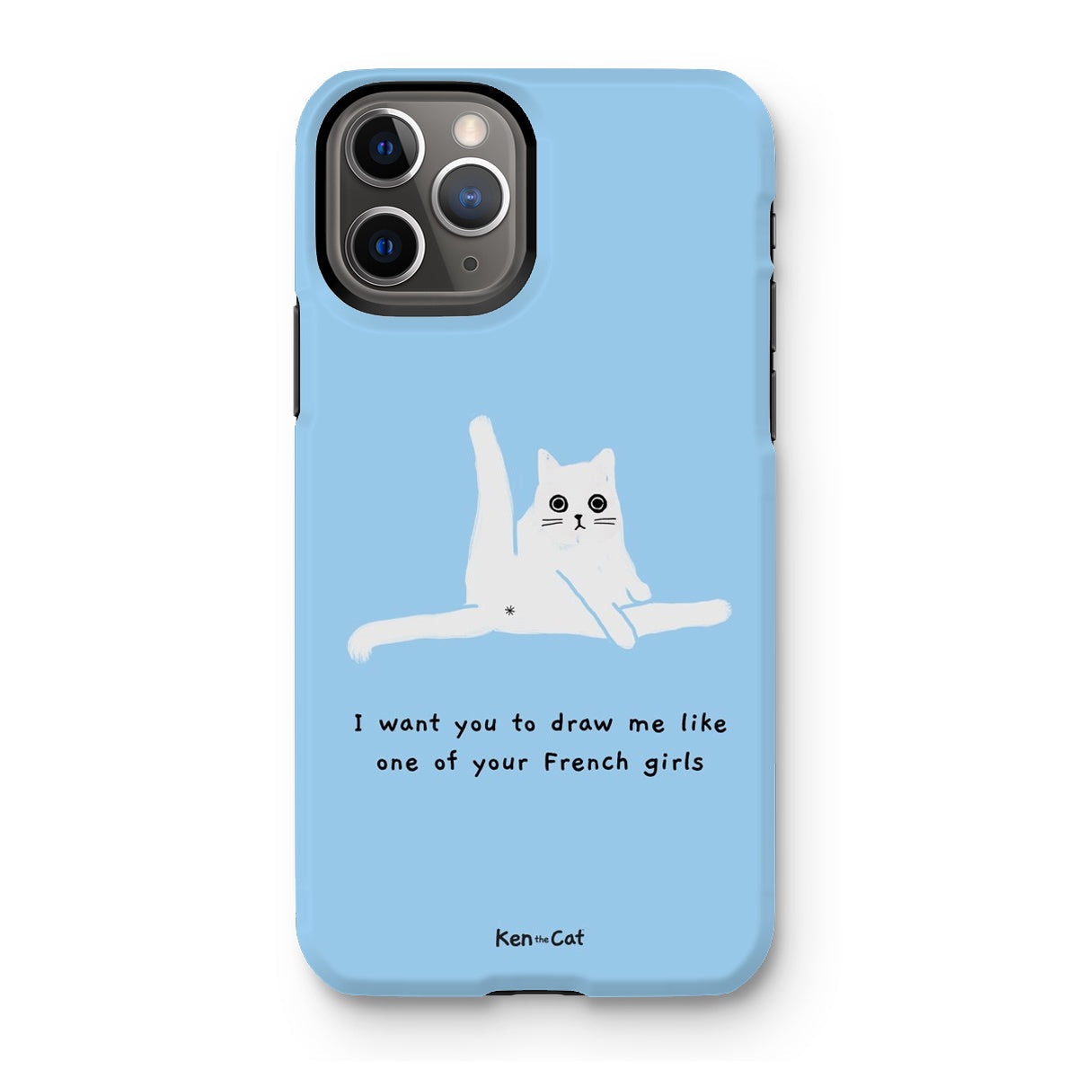 Draw Me Like Your French Girls - Blue Phone Case