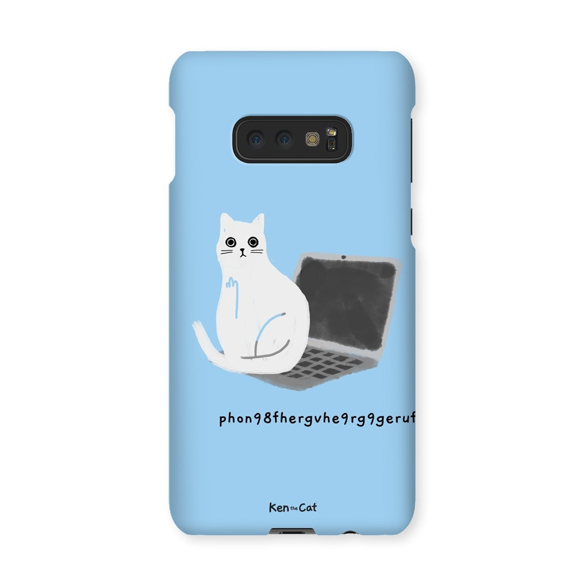 Laptop - Blue Phone Case