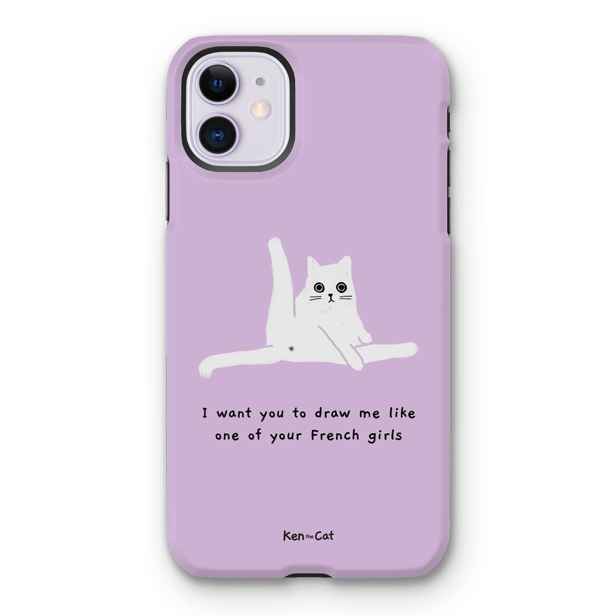 Draw Me Like Your French Girls - Purple Phone Case