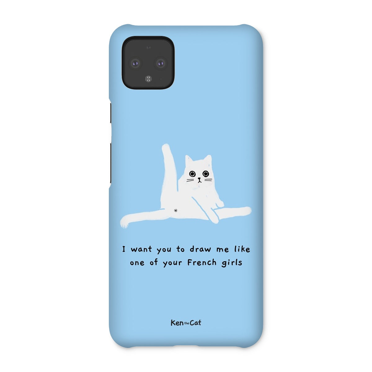 Draw Me Like Your French Girls - Blue Phone Case