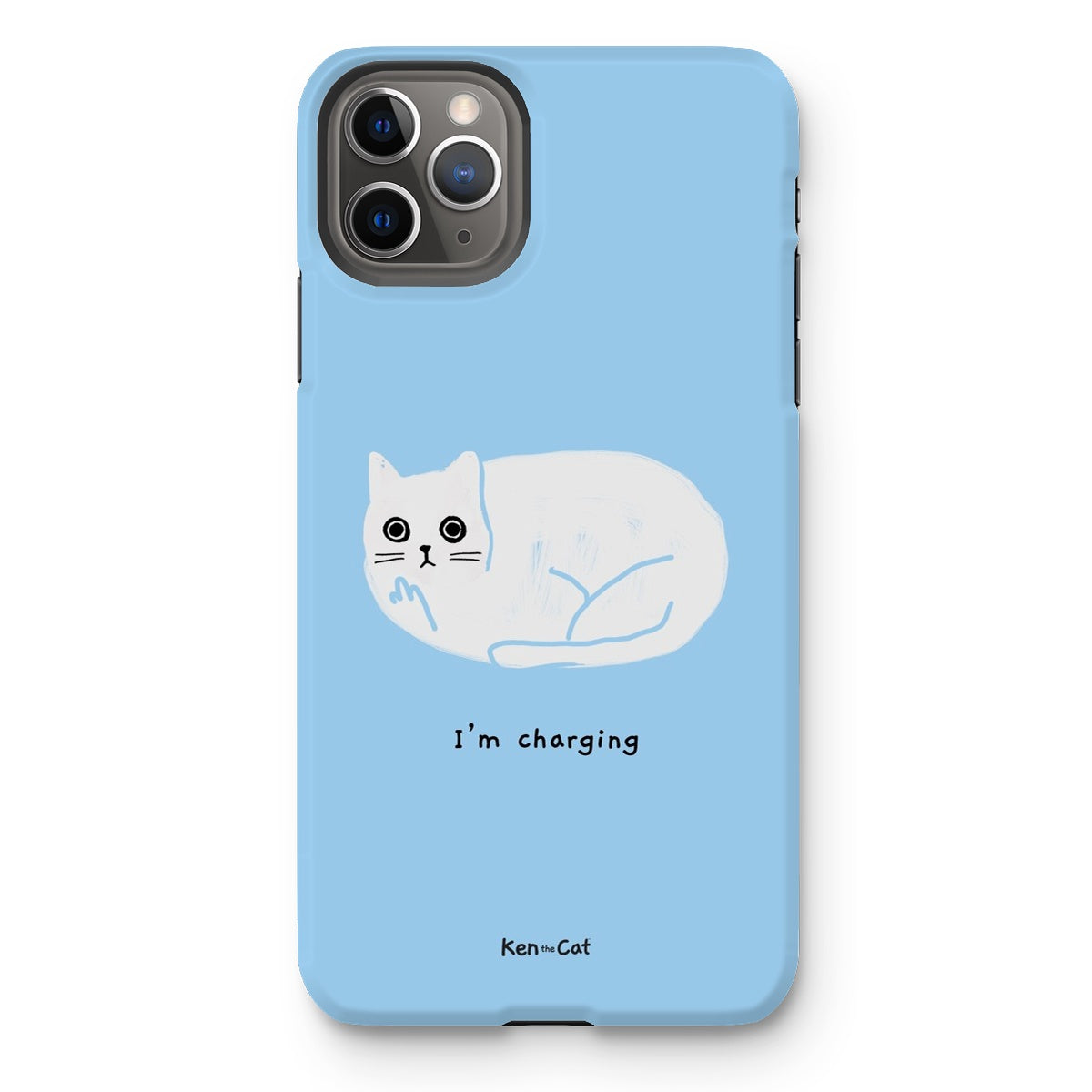 I'm Charging - Blue Phone Case